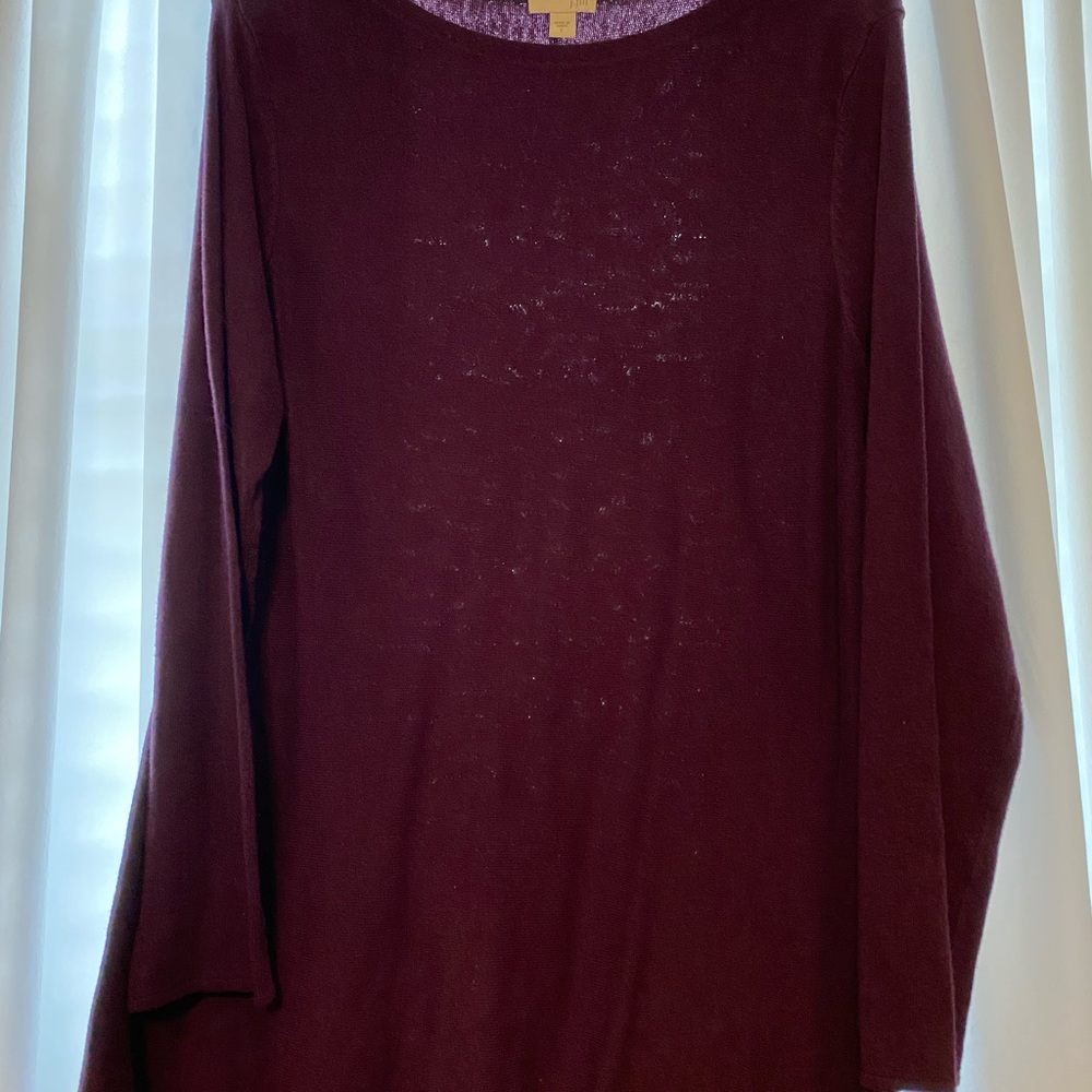 Eggplant J. Jill light weight sweater